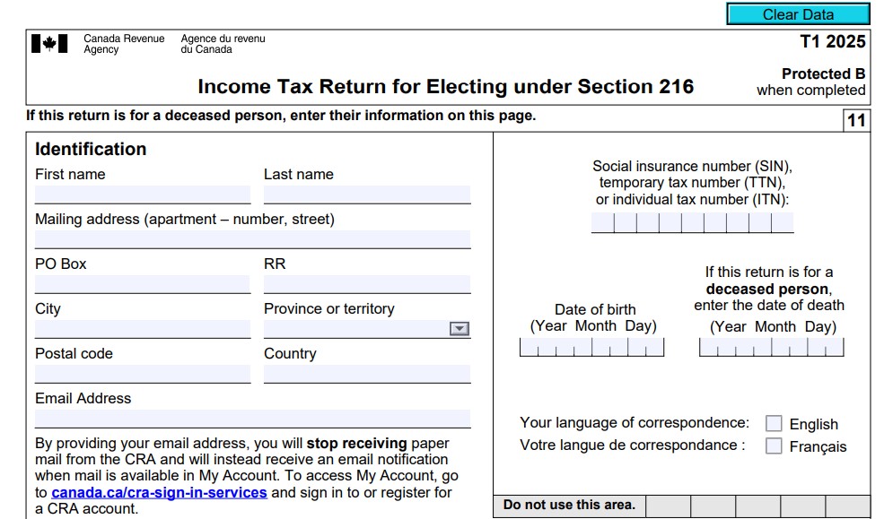 Non-Resident / Emigrant Filing