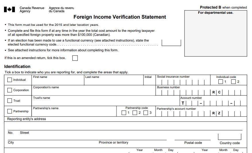 Foreign Asset Reporting (T1135)